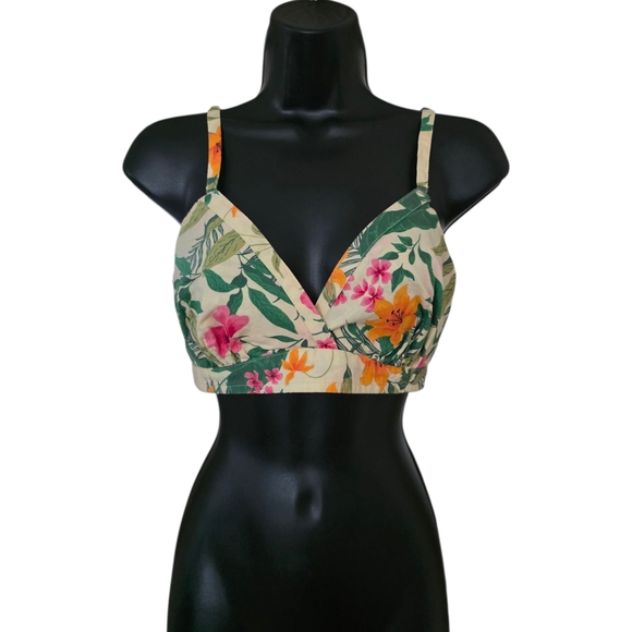 💙Old Navy Tropical Floral Bralette☆ - Picture 1 of 2